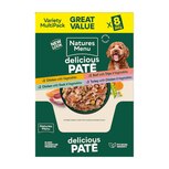 Natures Menu Delicious Pate Meat Multipack Wet Dog Food Pouches - 8 x 300g - main image